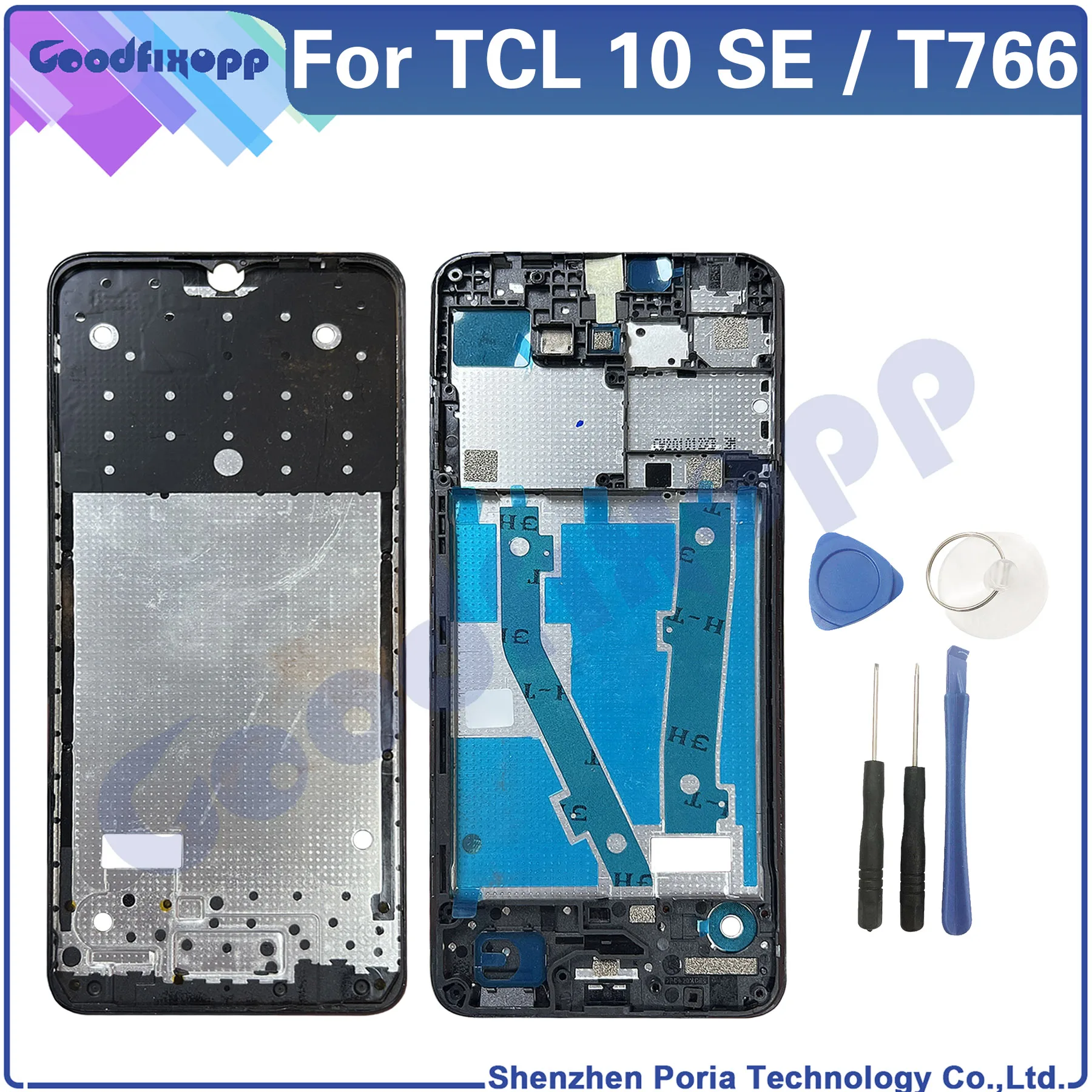 Для TCL 10 SE T766 T766U T766H T766A T766J 10SE средняя рамка пластина корпус Поддержка ЖК средняя Лицевая панель передняя рамка