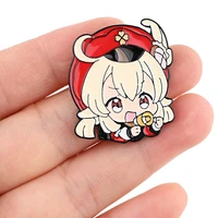 genshin impact game kelly cute enamel pin women men brooch lapel pins backpack badges for clothes fashion jewelry accessories