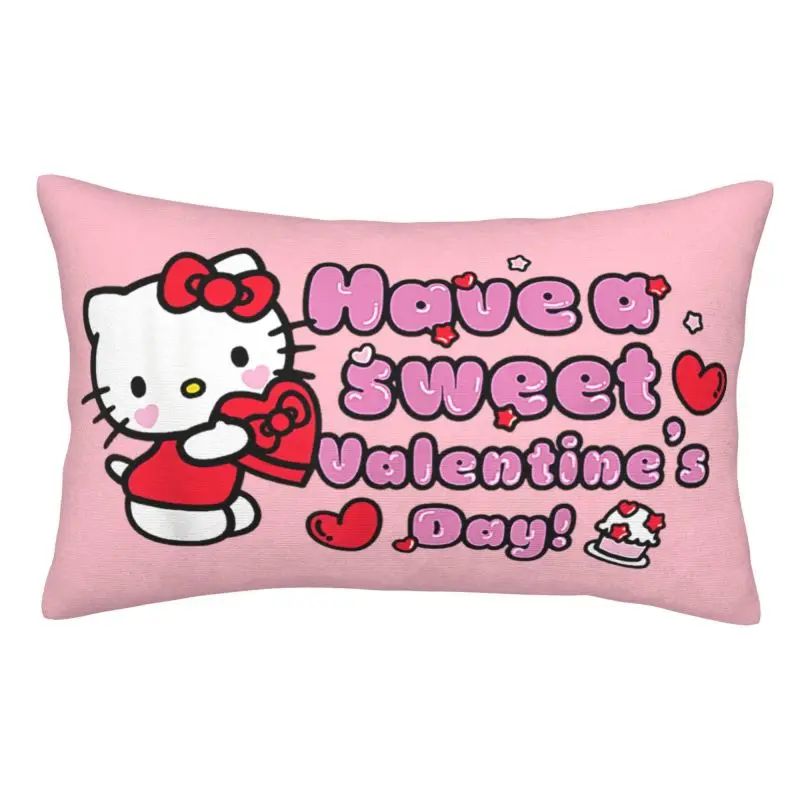 Чехлы на подушки с изображением кота Hello Kitty заказ милые прямоугольные наволочки
