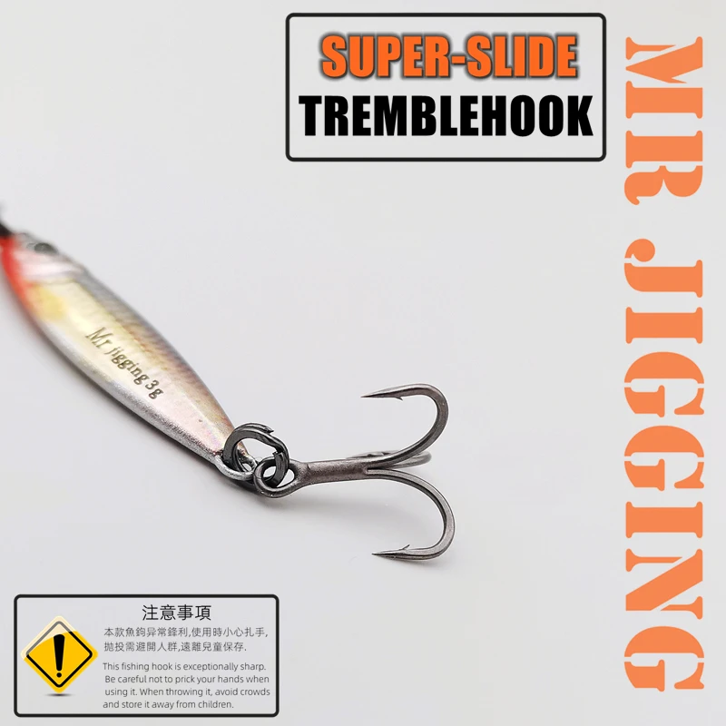 Фото Mr JigginG 5 шт. 1,5/3/5 г 3D мини-приманка металлическая литая джиг-ложка для джиггинга Pesca рыба микро рыболовная приманка аксессуары для искусственной приманки №5