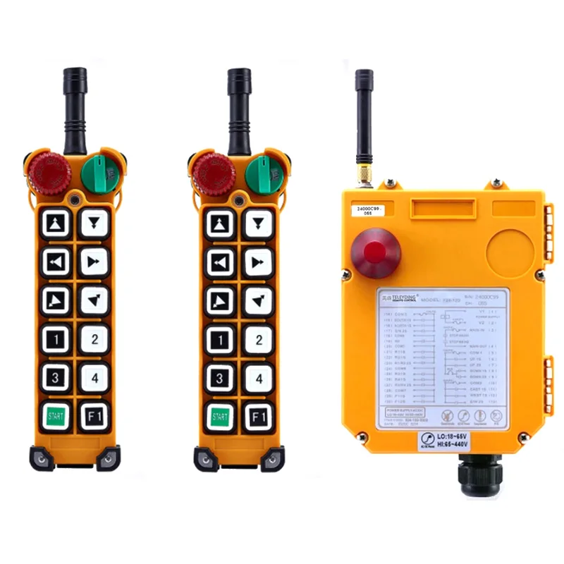 

4set F24-12D/12S Dual/Single Speed Remote Control Crane Traveling Remote Control Industrial Wireless Remote Control