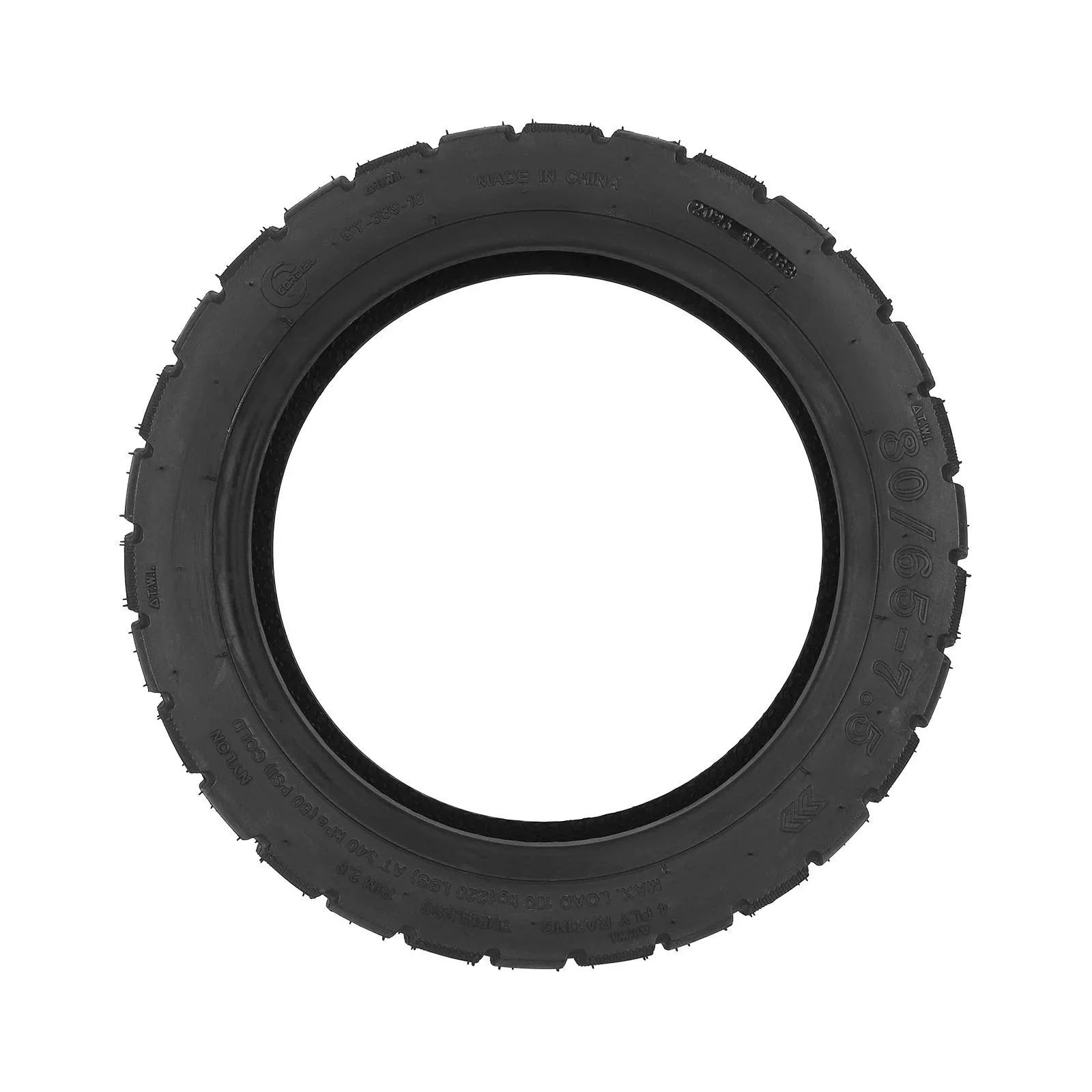 Фото Внедорожная бескамерная шина 80/65-7.5 для электросамоката Navee K100 Pro, модель CY389, утолщенная, сменная внешняя покрышка. №4