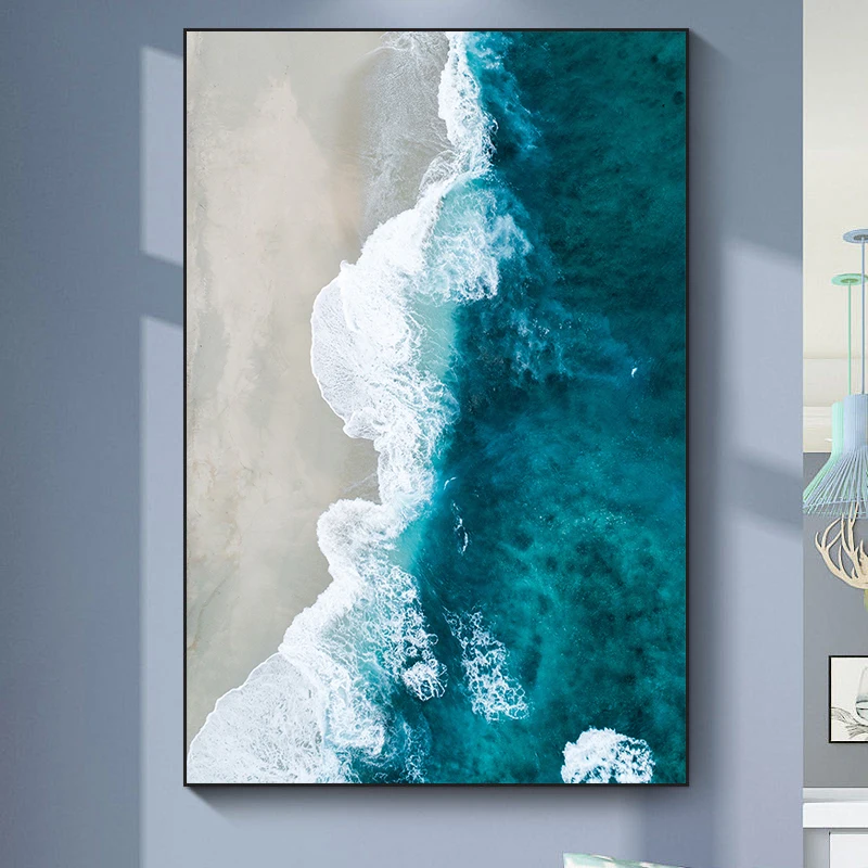 

Beautiful Beach Landscape Canvas Paintings Prints Vintage Modern Nordic Scandinavian Artwork Wall Posters Pictures Home Decor