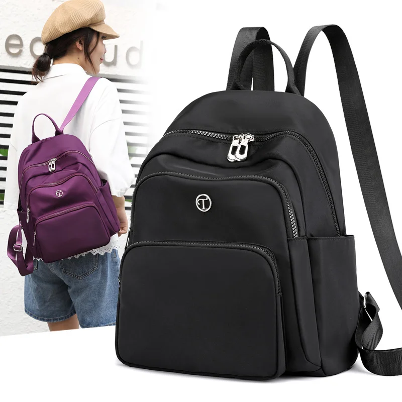 

Vento Marea Travel Women Backpack 2023 Design School Bag For Teenage Girl Casual Shoulder Bags Female Nylon Rucksack Black Purse