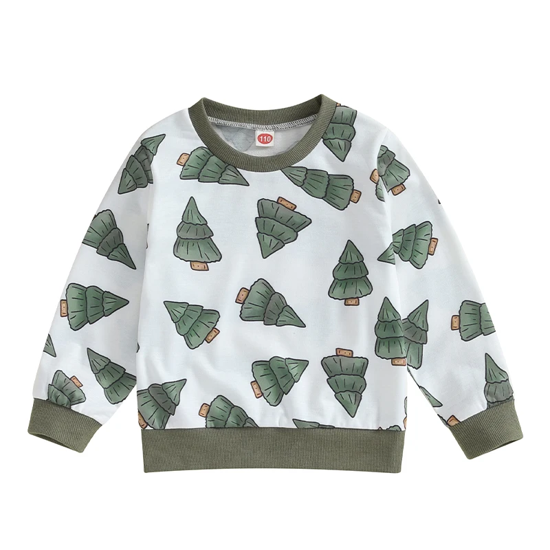 Детская Рождественская Толстовка Winkinlin для мальчиков и девочек пуловеры с