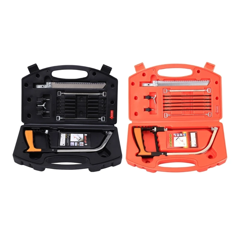 

594C 12Pcs Mini Saw Hacksaw Woodworking Tools Multifunctional Hand Saw For Sawing Set Mannual Metal Tool With Toolbox