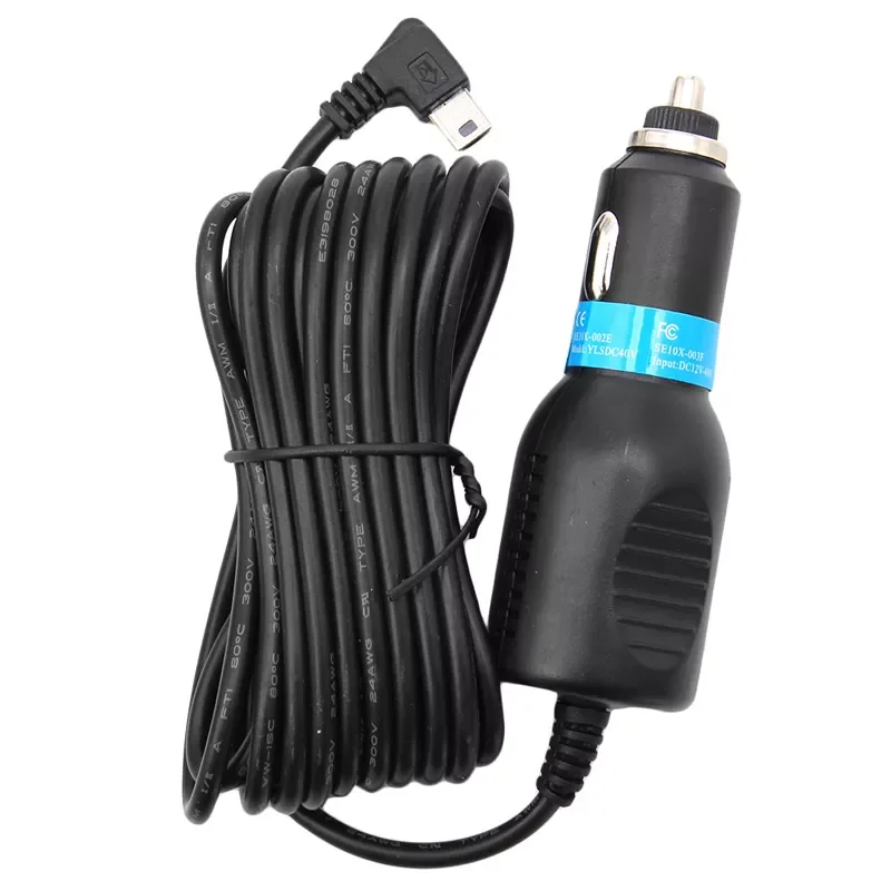 

2021 New 3.5M Black DC 5V 2.1A Mini USB Car Power Charger Adapter Cable Cord For GPS Car Camera MP3 Mobile Phone