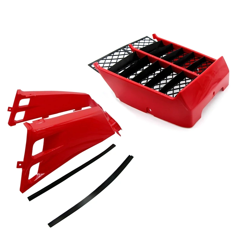 

Gas Tank Side Cover Car Fuel Tank Accessories With Radiator Grill For Yamaha Banshee 350 YFZ350 1987-2006 Red