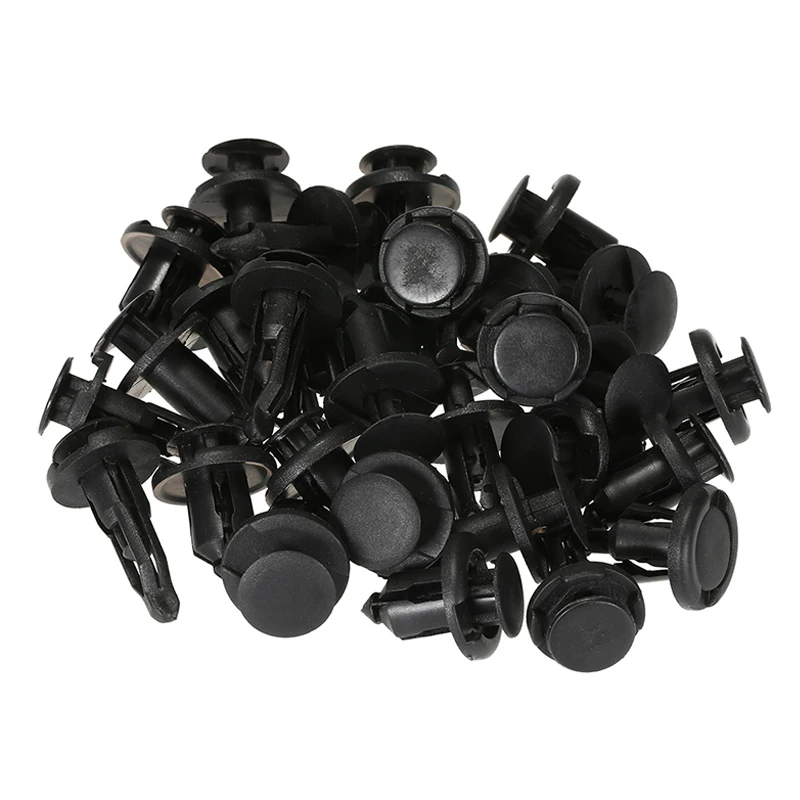 Черный бампер дверная панель автомобильное крыло штифт пластиковая застежка 40