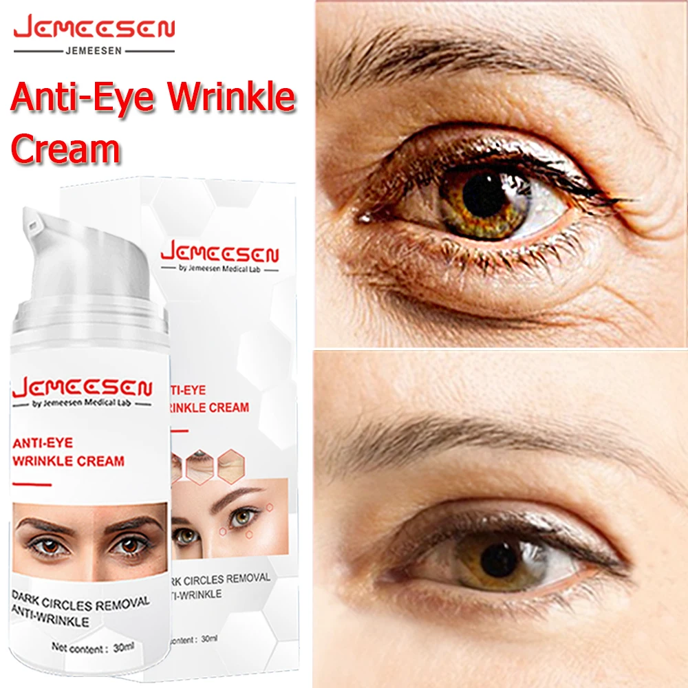 

Jemeesen Eye Anti-Wrinkle Cream Fades Fine Lines Anti Dark Circles Eye Serum Remove Eye Bags Puffiness Anti-Aging Firmness Care