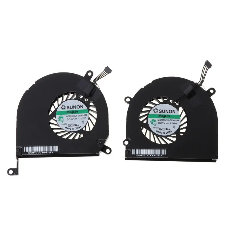 

B0KA 1Pair A1286 Fan for macbook Pro 15" A1286 Left and Right Side CPU GPU Cooling Fan 2009 2010 2011 Cooler Heatsink