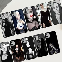sister style nun sexy girl phone case for iphone 11 12 13 mini pro max 8 7 6 6s plus x 5 se 2020 xr xs funda case