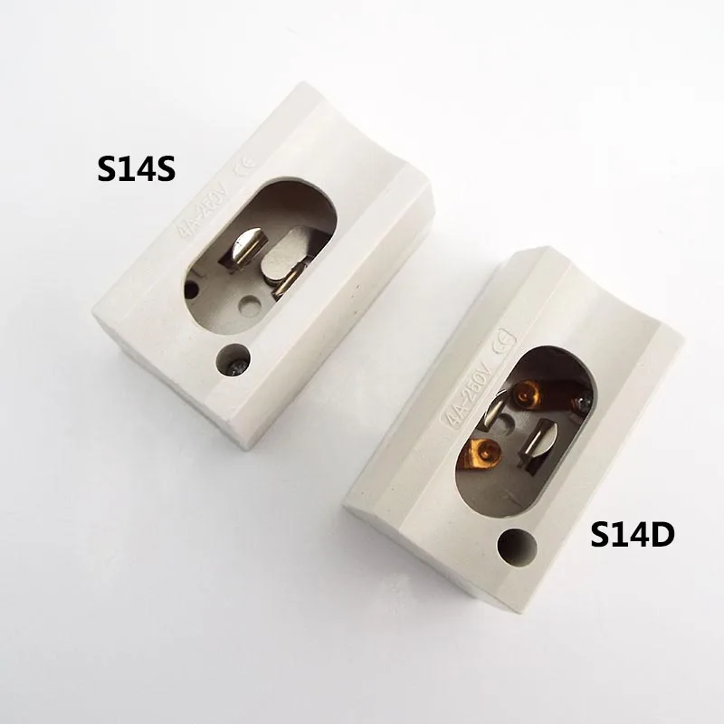 1 шт. держатель для лампы S14D с одним основанием |