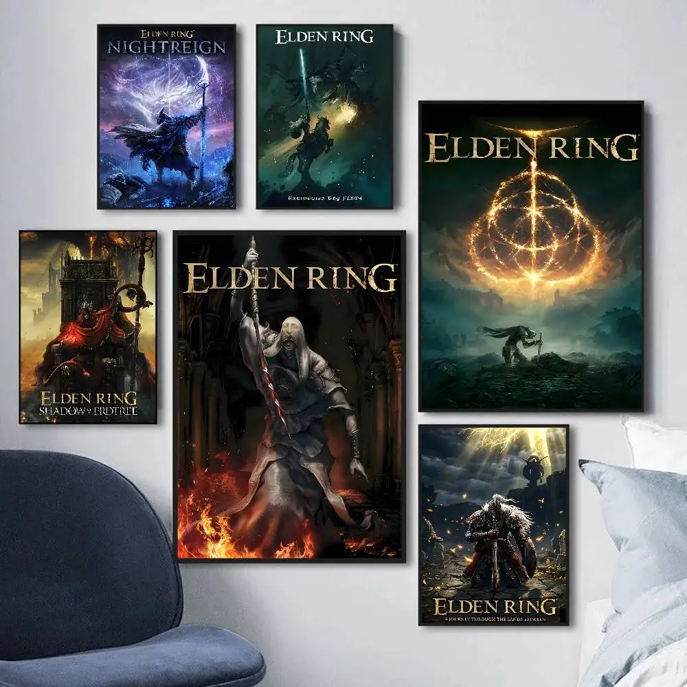 Фото Постер с изображением игры Elden Ring, HD качество, настенный декор для кабинета/квартиры №4