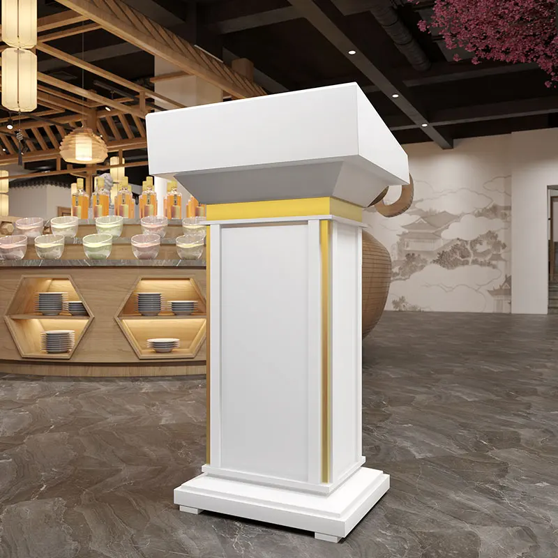 Стол для лекций отеля с динамиком приветствия Столы регистрации учителей