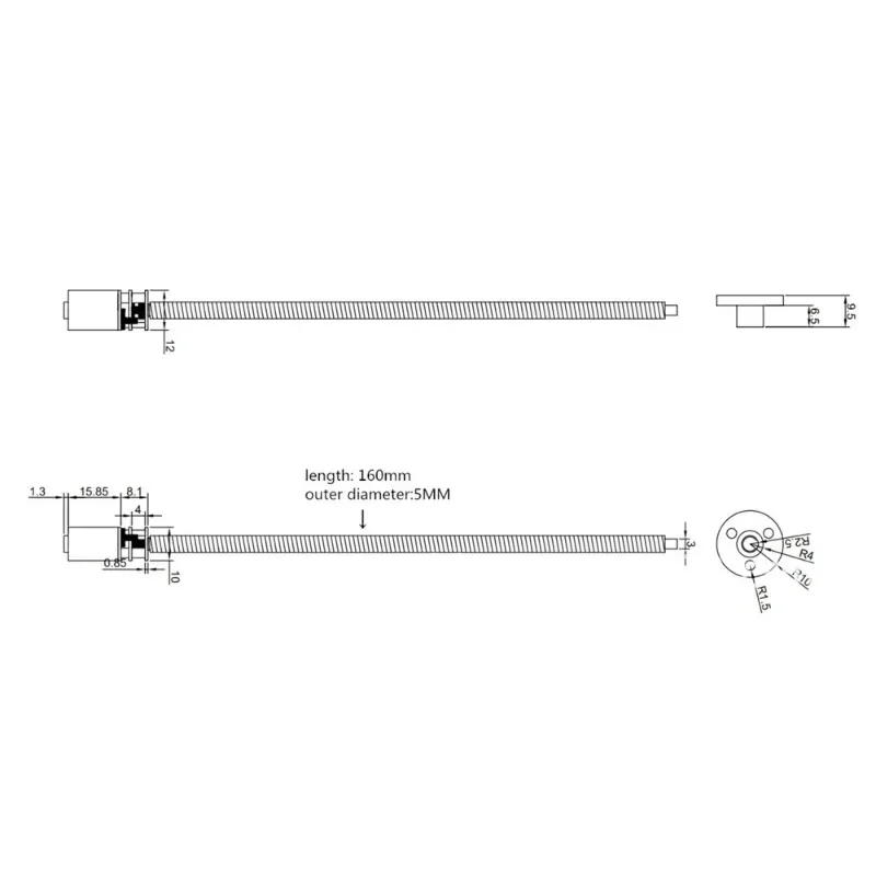 Электродвигатели Двигатель коробки передач Редуктор резьбы с длинным выходом