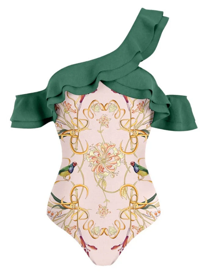 Рисунок 3 - Женский купальник на одно плечо с оборками