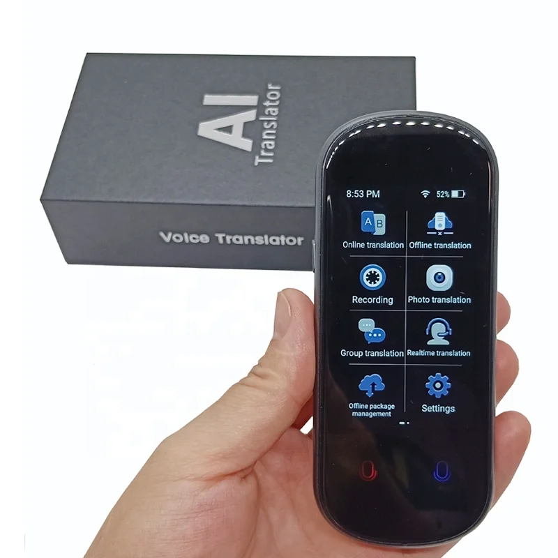 

Smart Language Photo Translator English Spanish Arabic Portuguese Italian Translation Device Voice Real-time Instant Translator