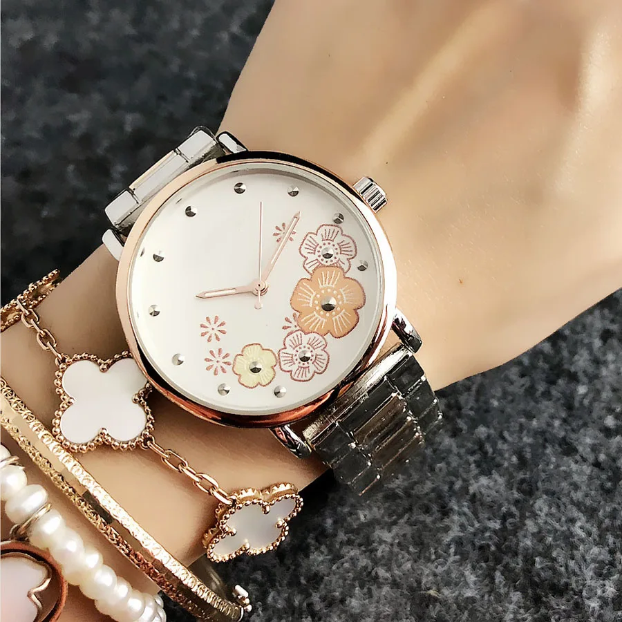 Brand Wrist Watches Women Girl Ladies Style Quartz Casual Steel Metal Band Clock m72