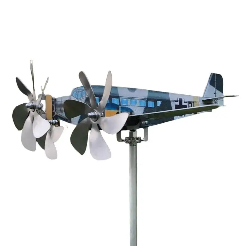 

Airplane Wind Spinner 3D Unique Airplane Wind Spinner Windmill Airplane Weathervane Windmill Decoration For Yard Garden Patio