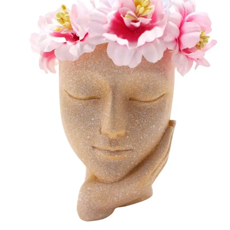 

Горшок для выращивания лица, цветочный горшок для головы девушки, горшок для комнатных и уличных растений, горшок для выращивания лица, горш...
