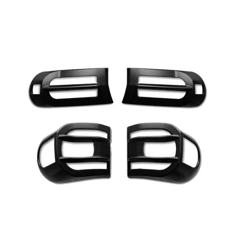 

4Pcs Car Front & Rear Tail Light Cover Trim Black for Toyota FJ Cruiser 2007-2020