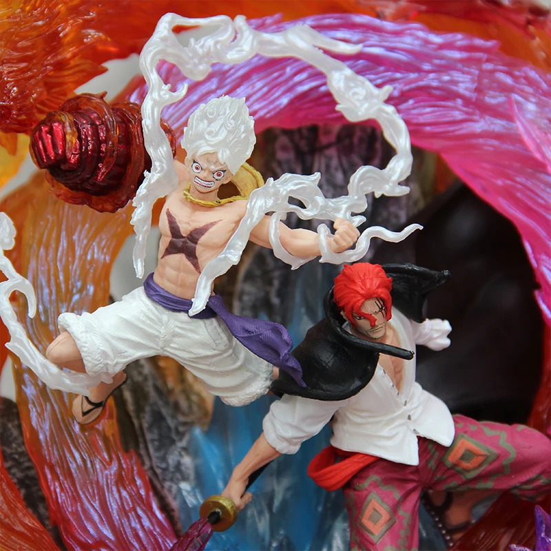 26 см аниме One Piece Gk Akakami No Shankusu And Luffy фигурки шунков Ника Луффи Red Power Фигурки ПВХ