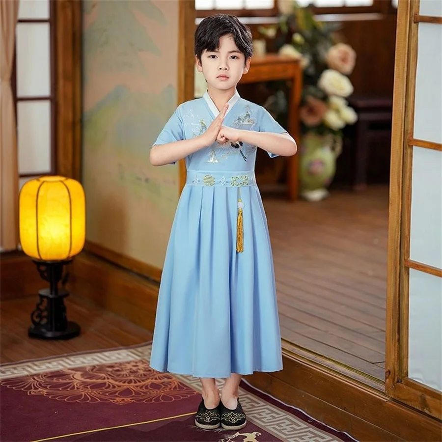 Традиционная китайская одежда платье ханьфу для девочек сказочное на Хэллоуин