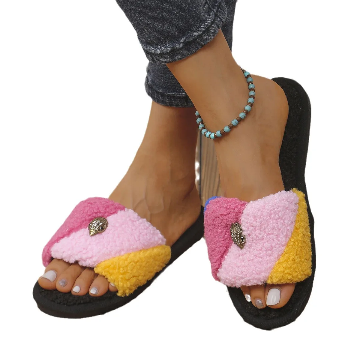 Роскошные дизайнерские женские туфли мягкая замшевая подошва летние большие