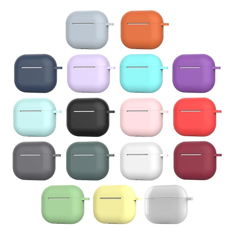 

For Apple Airpods 3 Headphone Case Liquid Silicone Cover Slim Case Cute For Airpods 3 Headphone Casee