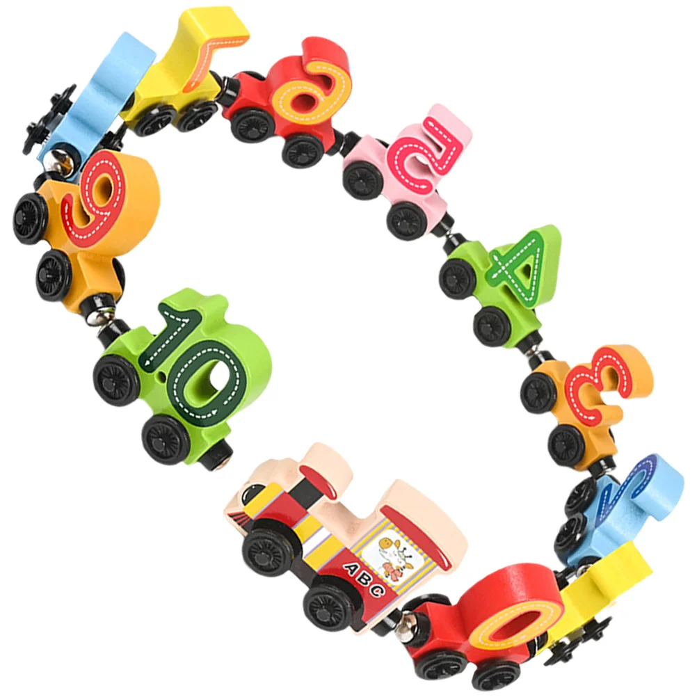 

Track Building Blocks Toddlers Wood Building Blockss Magnetic Early Learning Trains Wooden Numbers