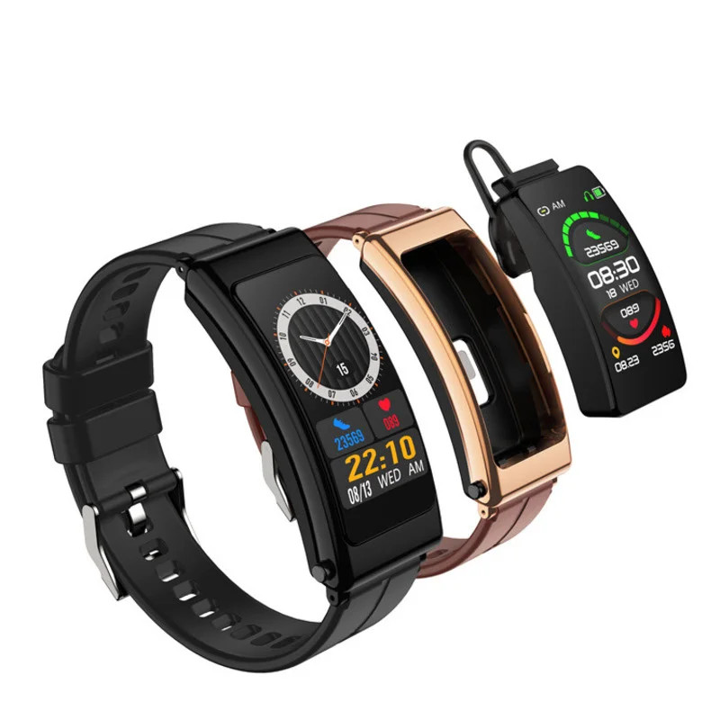 New K13 Earphone Smart Bracelet 2-in-1 Touch Waterproof Bluetooth Earphone Music Meter Step Heart Rate Blood Oxygen Smart Watch