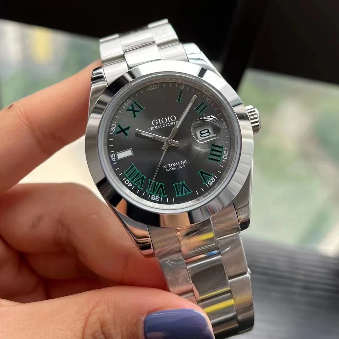 

men Automatic Mechanical watch Black Green Rome