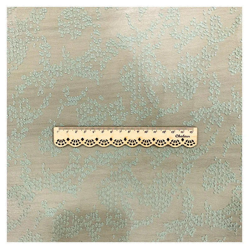 Мягкая шифоновая Полиэстеровая жаккардовая имитация льняной тюлевой сетчатой