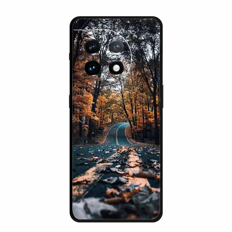 Мягкий силиконовый защитный чехол для телефона из ТПУ с цветочным рисунком OnePlus 11