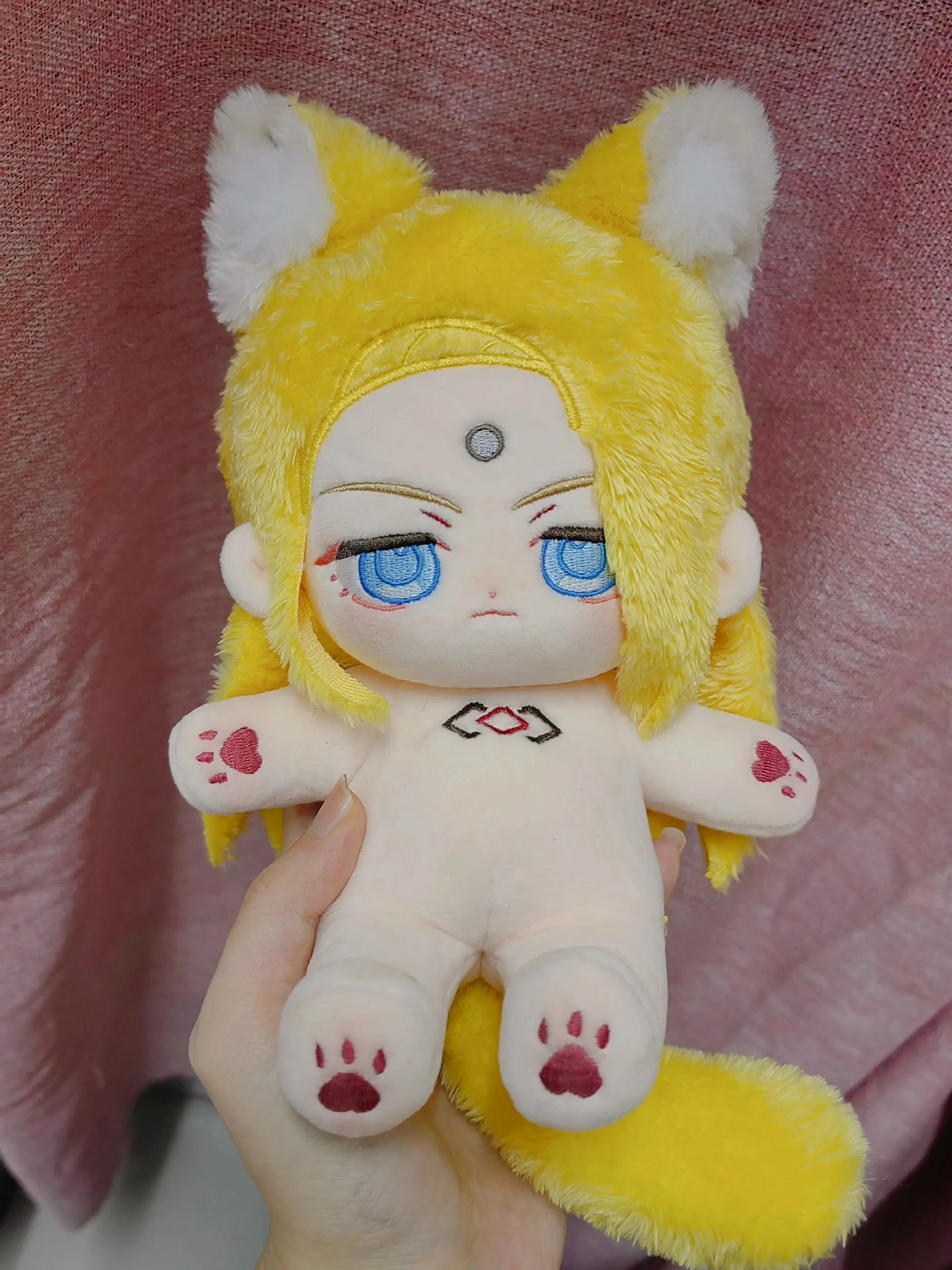 

Мягкая Плюшевая Кукла для косплея аниме «финальная фантазия», Милая нарядная кукла, талисман с одеждой, подарок на Рождество, 14, зено яа, 20 см