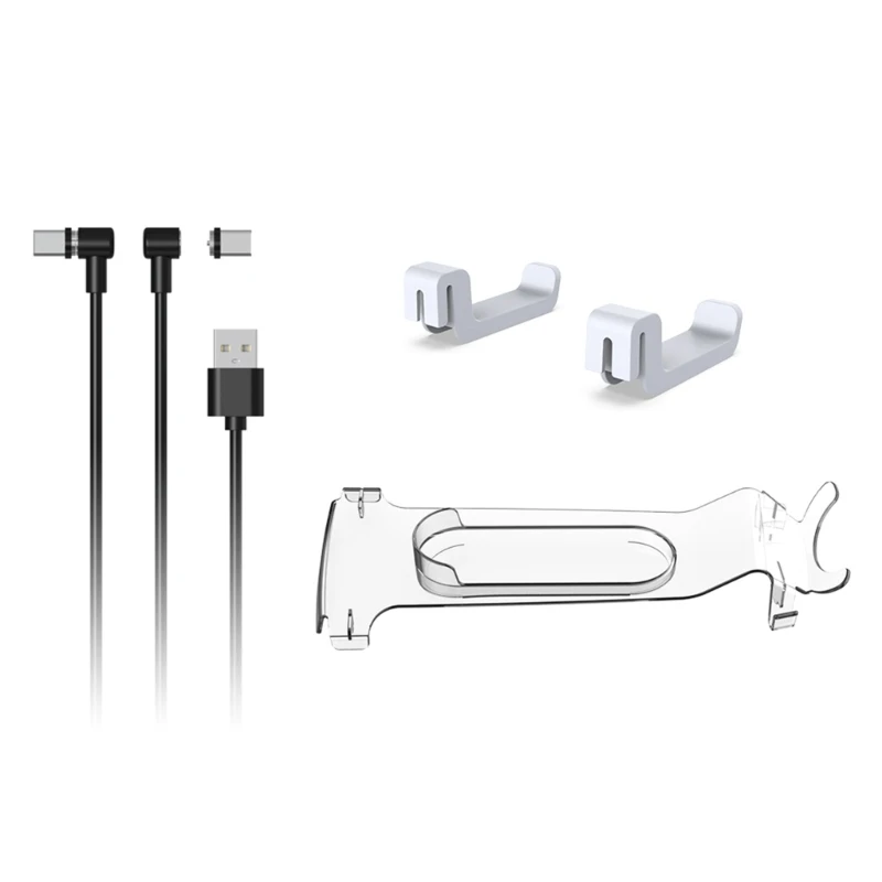 

41QA Game Console Charging Stand VR Display Glasses Holder with Charging Cable VR Hanger For P5-VR2 Game Accessaries