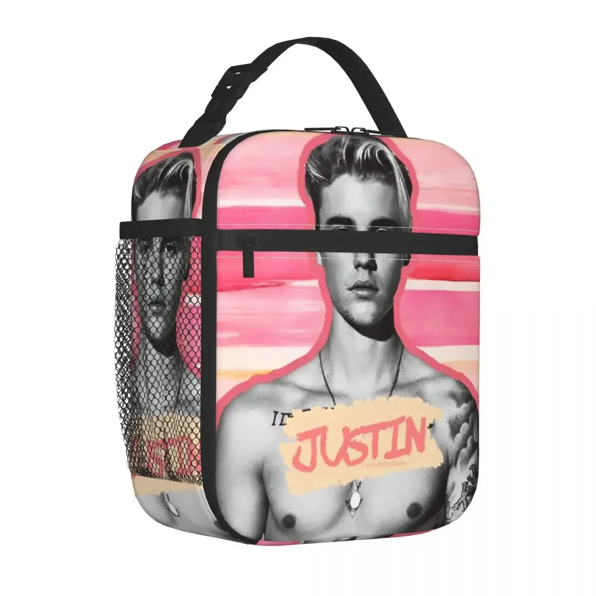 Изолированный Ланч-бокс Pop Singer J-Джастин Бибер пищевой контейнер портативный