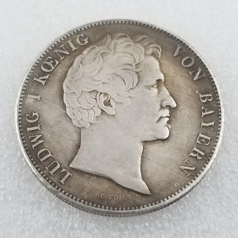 

Немецкая игра 1842, Золотая и серебряная искусственная монета, украшение для дома, волшебная монета, вызов на удачу, монеты, рождественские по...