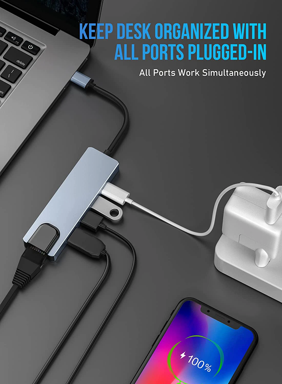 Док-станция USB Type-C на 4K HDMI 5 в 1 |