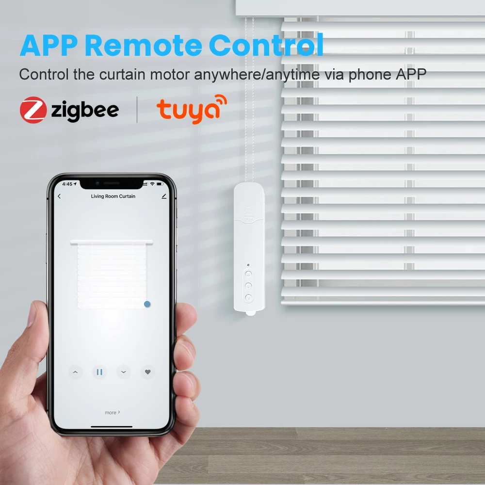 AVATTO Tuya Zigbee Моторизованные Рулонные Жалюзи Система Управления Шторами Встроенная
