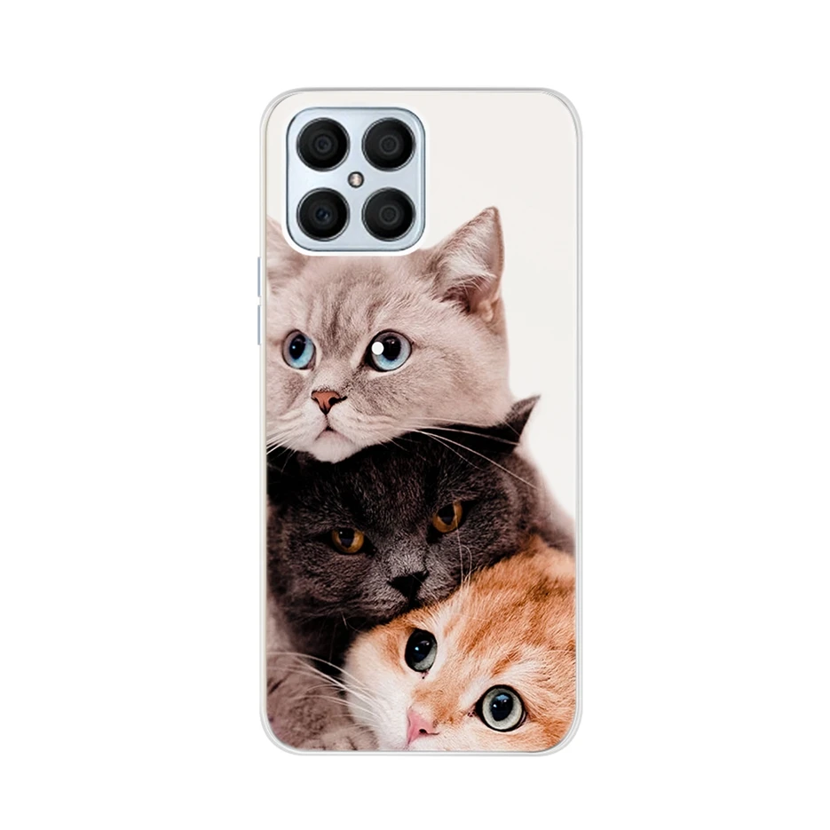 Чехол для Huawei Honor X8 2022 милый чехол с рисунком мягкий силиконовый телефона X 8 HonorX8