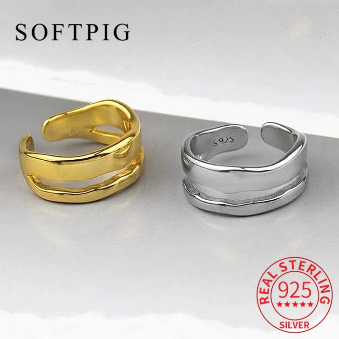 

Кольцо женское из серебра 925 пробы, регулируемое