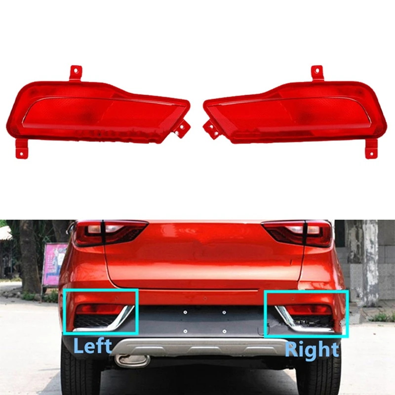 

1Pair Car Rear Bumper Fog Light Parking Warning Reflector Taillights For MG ZS 2017 2018 2019