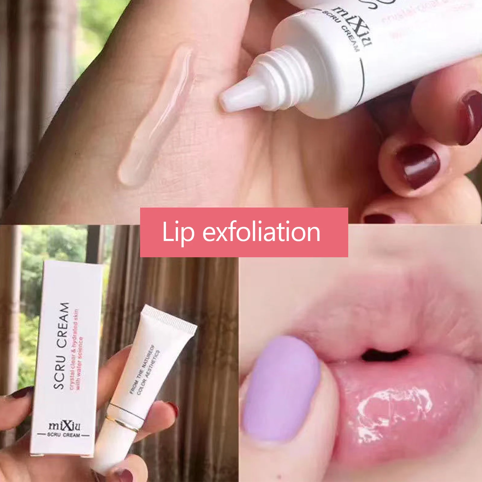 

Lip Scrub Gel Lip Mask Cream Moisturizing Anti Aging Nourishing Repair Fades Fine Lines Exfoliating Gel Lip Balm Lip Care 12g