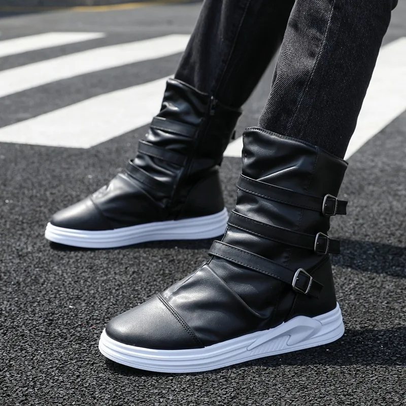 Мужские ботинки Модные для верховой езды мужские британские высокие туфли