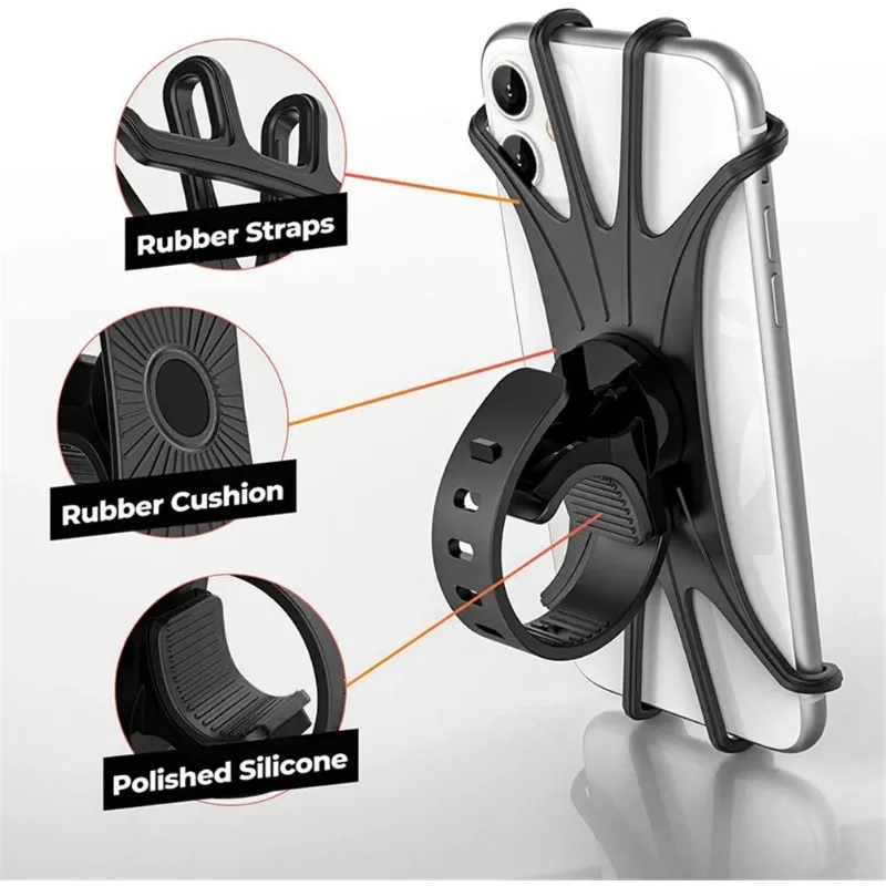 Многофункциональный Гибкий Силиконовый Велосипедный Держатель Для Телефона