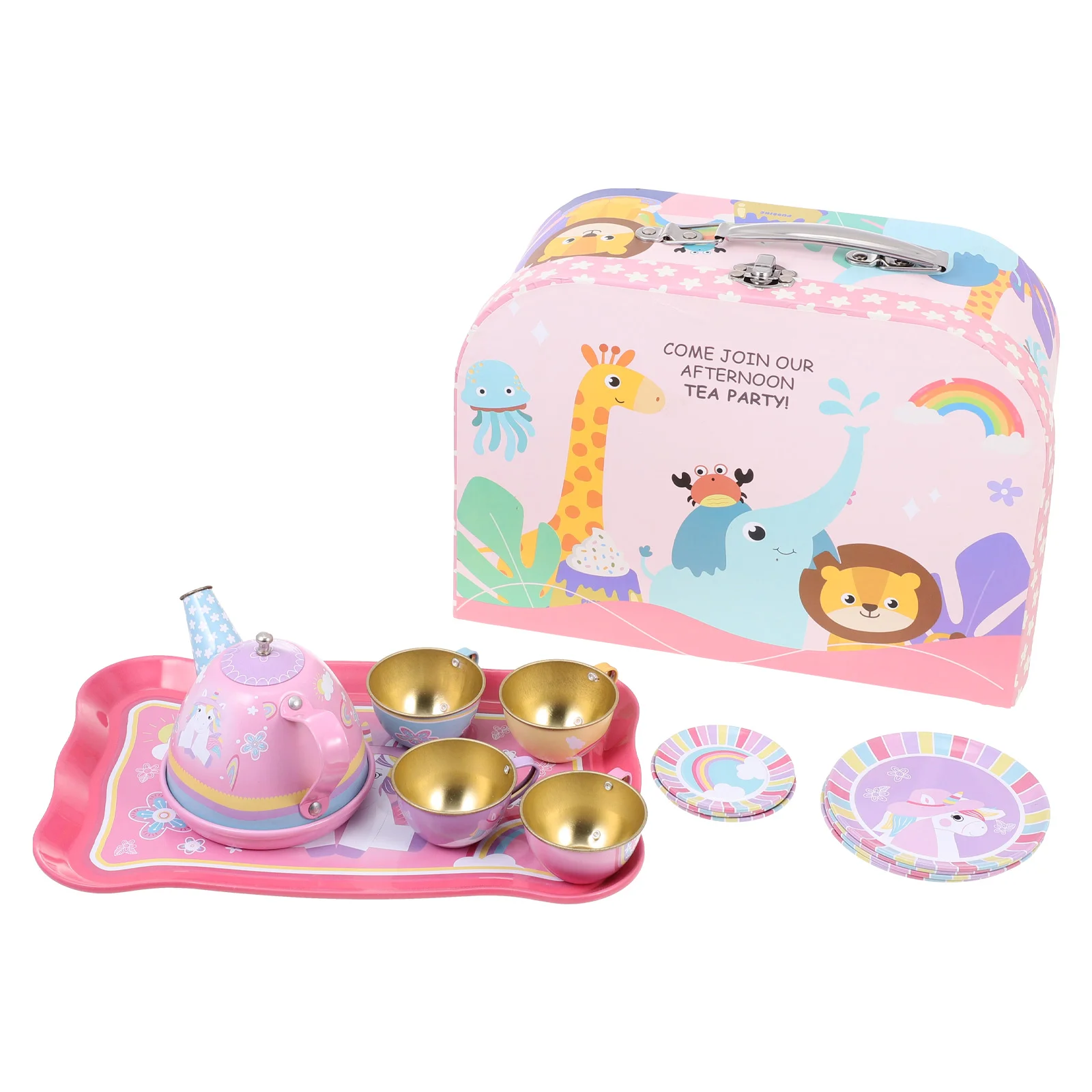 

1 Set Interesting Kid Pretend Children Funny Simulation Teapot Set Tea Set Lovely Tea Set for Enjoyment Children