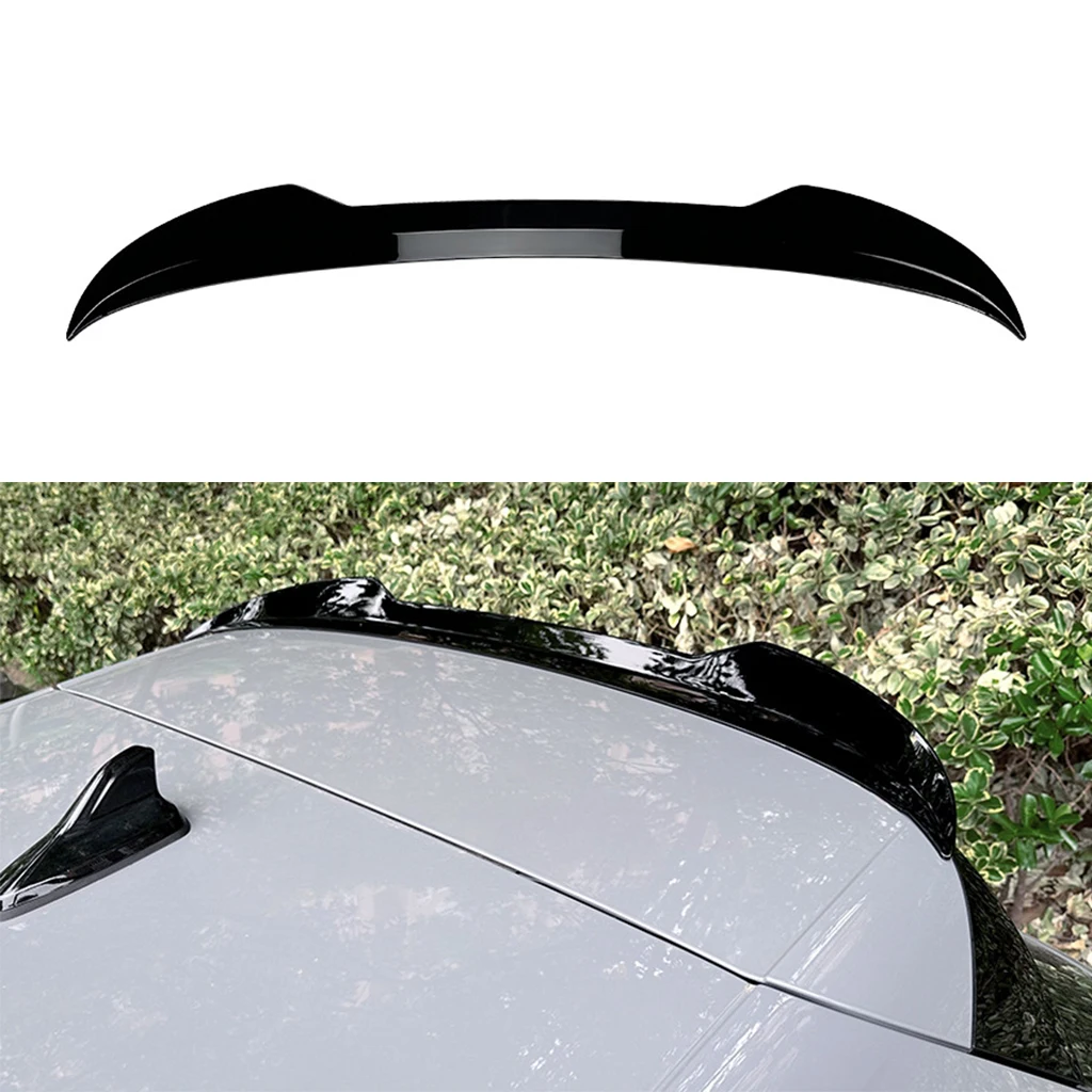 

Глянцевый черный Задний спойлер, подходит для Volkswagen Golf 8 MK8 GTI R GTD 2020-2023, Автомобильный задний спойлер на крышу багажника, отделка губ