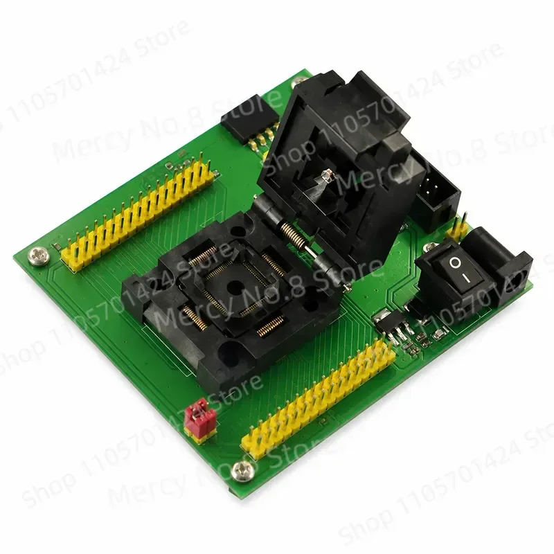 Фото Программируемая тестовая плата/адаптер для программатора STM32, для QFP64, для SUNLEPHANT №3